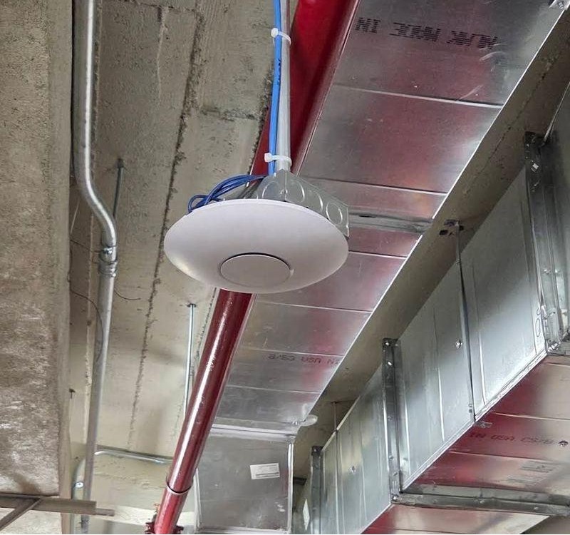 Enterprise WiFi access point ceiling installation
